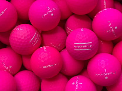 Maxfli SoftFli Matt Pink Lakeballs - gebrauchte SoftFli Matt Pink Golfbälle AAAA-Qualität