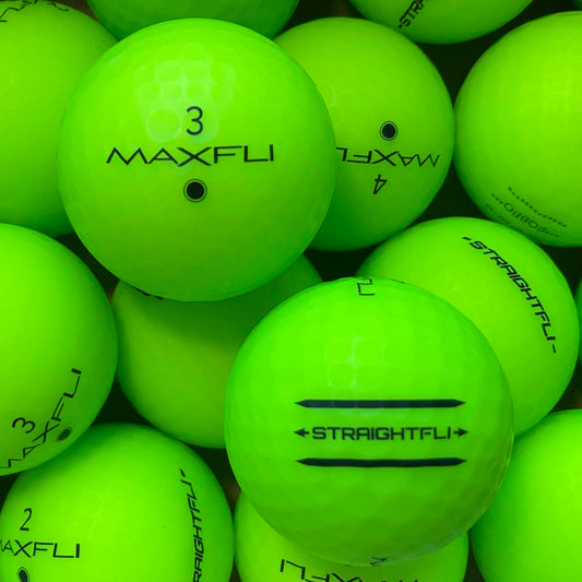 Maxfli StraightFli Matt Grün Lakeballs - gebrauchte StraightFli Matt Grün Golfbälle Galerie