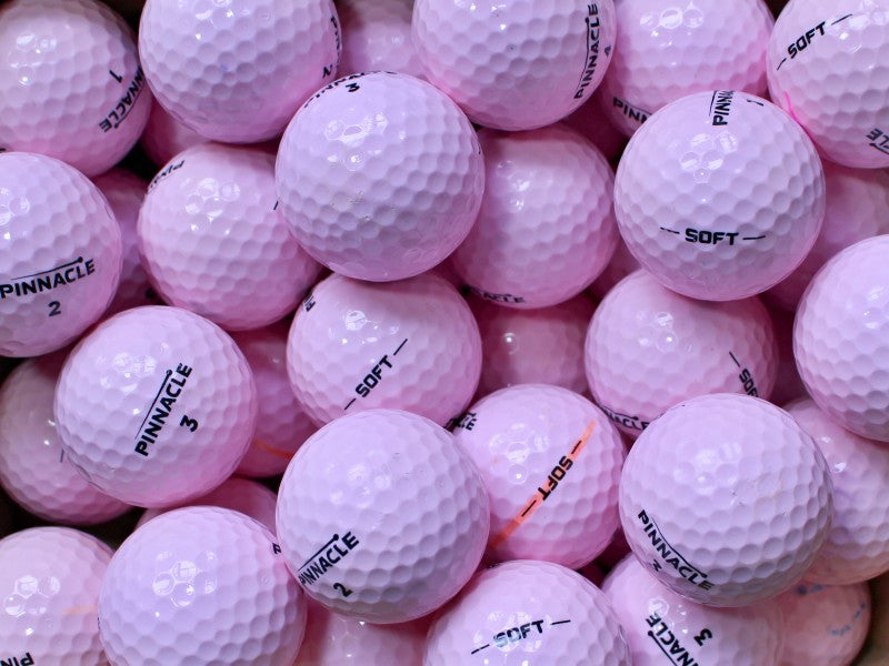 Pinnacle Soft Pink Lakeballs - gebrauchte Soft Pink Golfbälle AA/AAA-Qualität