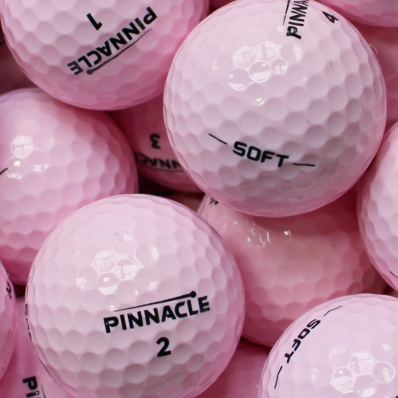 Pinnacle Soft Pink Lakeballs - gebrauchte Soft Pink Golfbälle Galerie