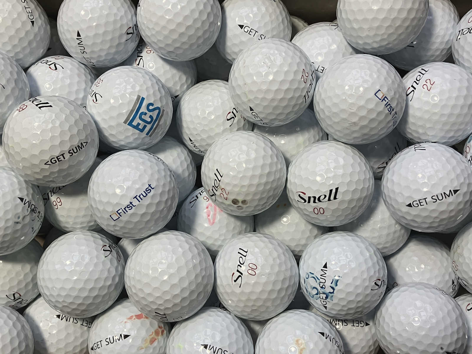 Snell Get Sum Lakeballs - gebrauchte Get Sum Golfbälle AA/AAA-Qualität