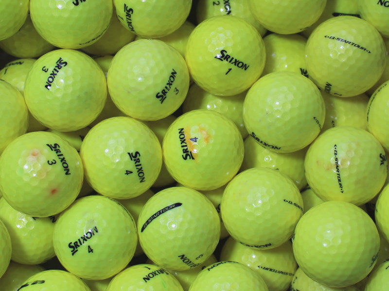 Srixon Q-Star Tour Gelb Lakeballs - gebrauchte Q-Star Tour Gelb Golfbälle AA/AAA-Qualität