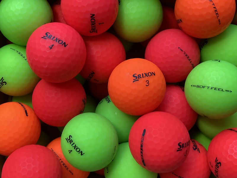 Srixon Soft Feel Matt Bunt Lakeballs - gebrauchte Soft Feel Matt Bunt Golfbälle AAAA-Qualität