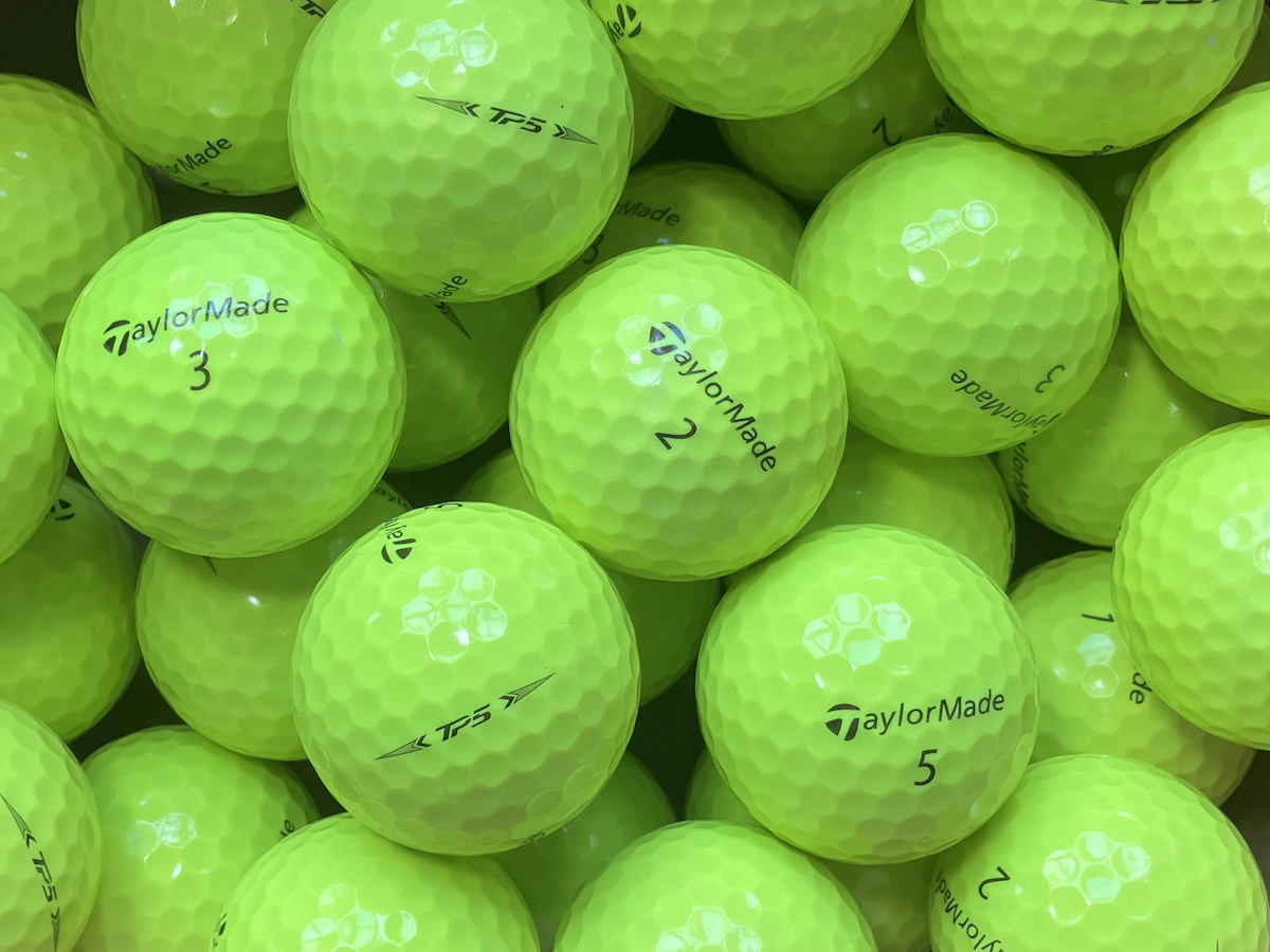 TaylorMade TP5 Gelb Lakeballs - gebrauchte TP5 Gelb Golfbälle AAAA-Qualität