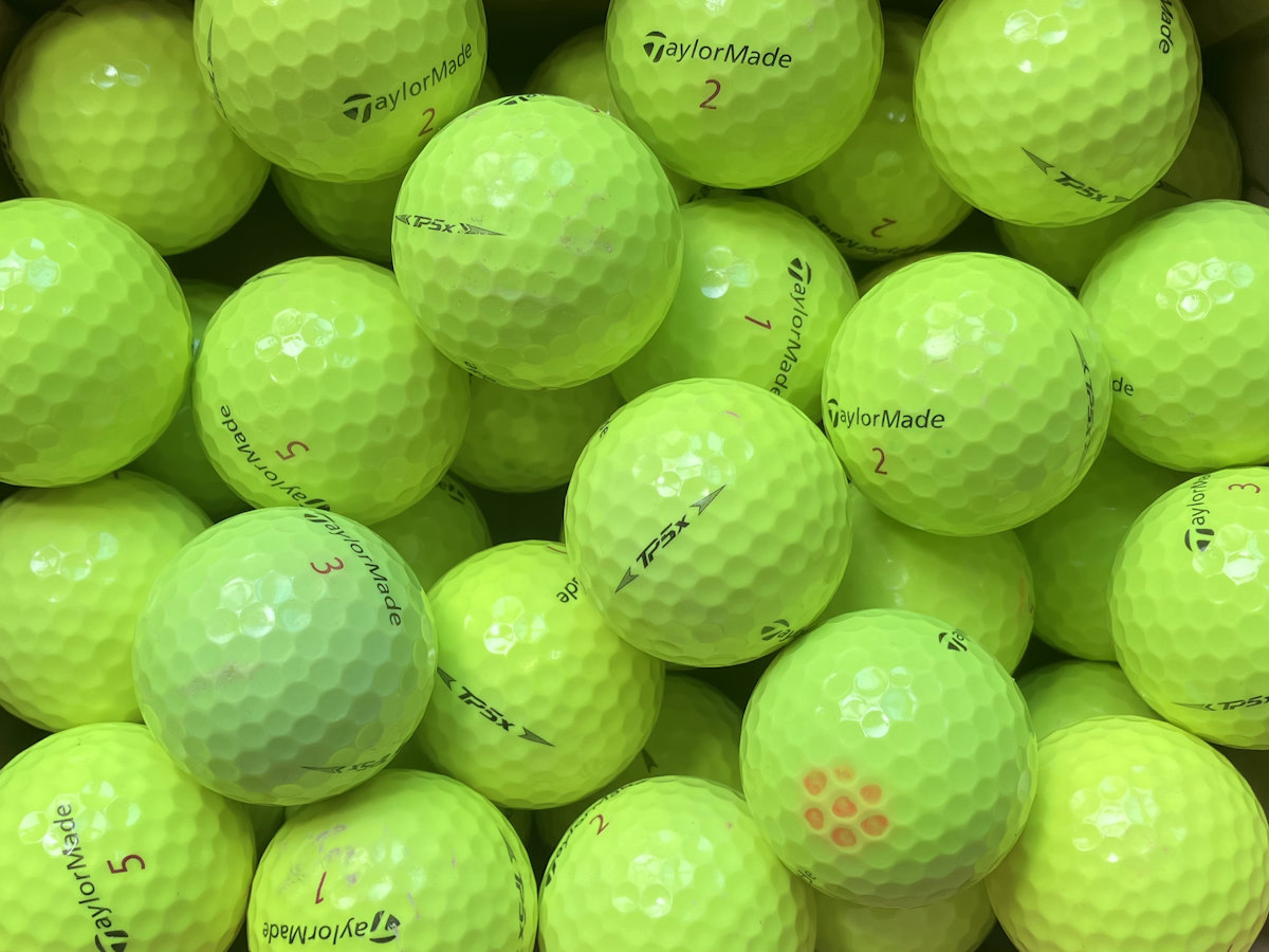 TaylorMade TP5x Gelb Lakeballs - gebrauchte TP5x Gelb Golfbälle AA/AAA-Qualität