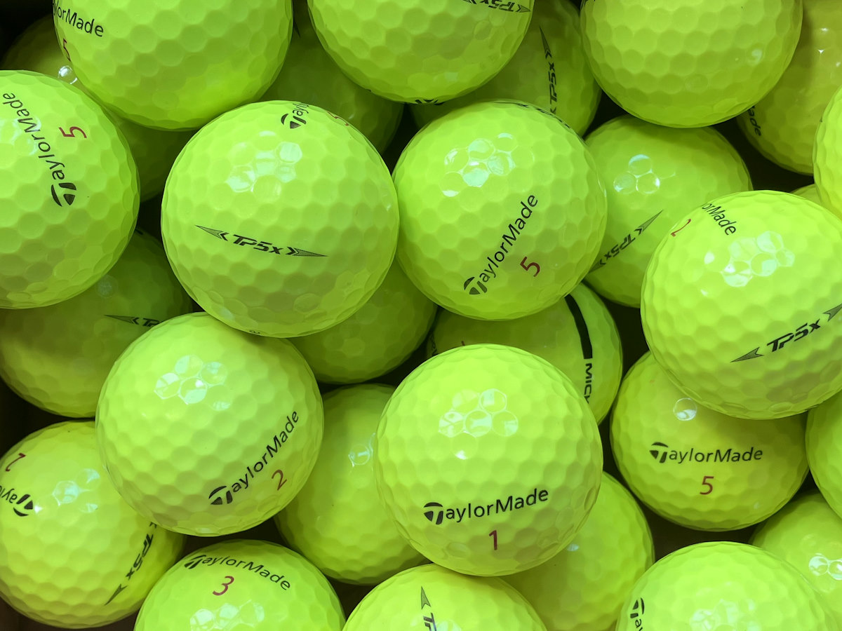 TaylorMade TP5x Gelb Lakeballs - gebrauchte TP5x Gelb Golfbälle AAAA-Qualität