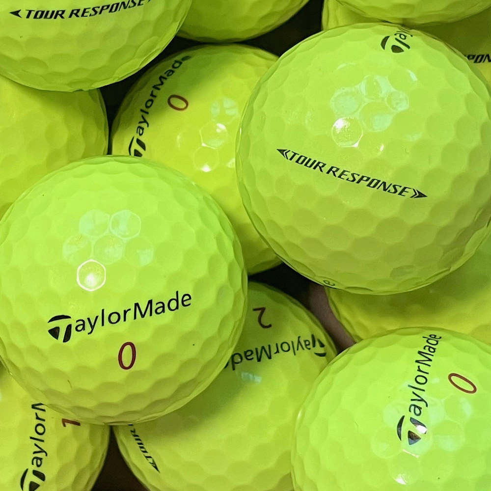 TaylorMade Tour Response Gelb Lakeballs - gebrauchte Tour Response Gelb Golfbälle Galerie