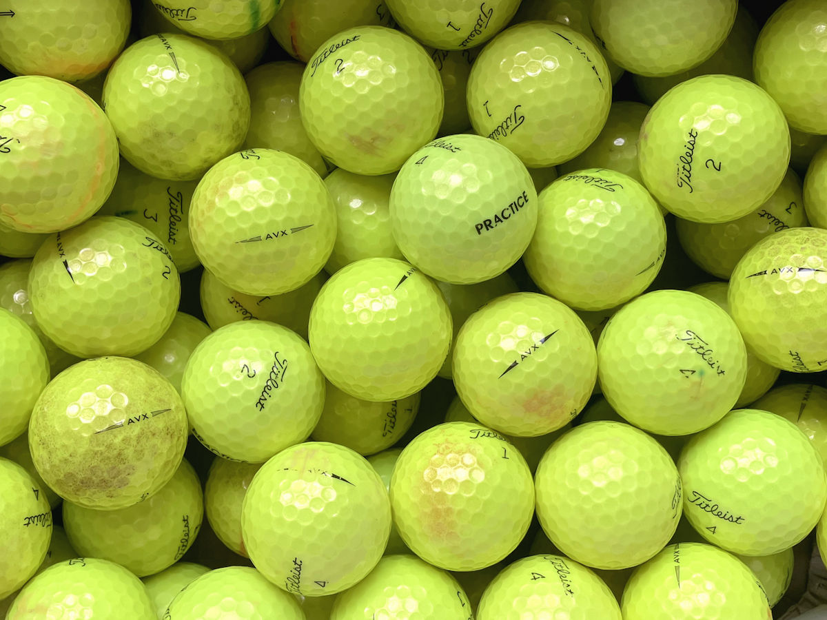 Titleist AVX Gelb Lakeballs - gebrauchte AVX Gelb Golfbälle AA/AAA-Qualität
