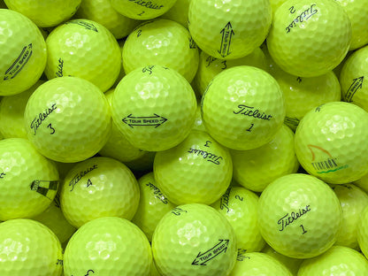 Titleist Tour Speed Gelb Lakeballs - gebrauchte Titleist Tour Speed Gelb Golfbälle AAAA-Qualität