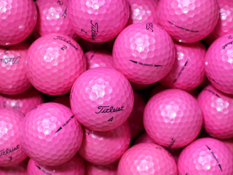 Titleist Velocity Pink Lakeballs - gebrauchte Velocity Pink Golfbälle AAAA-Qualität