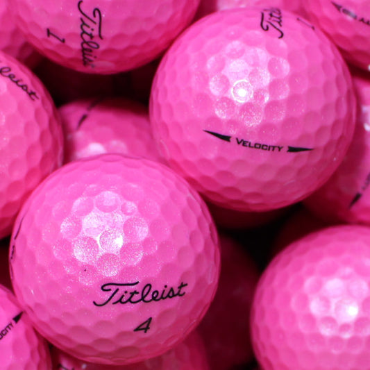Titleist Velocity Pink Lakeballs - gebrauchte Velocity Pink Golfbälle Galerie