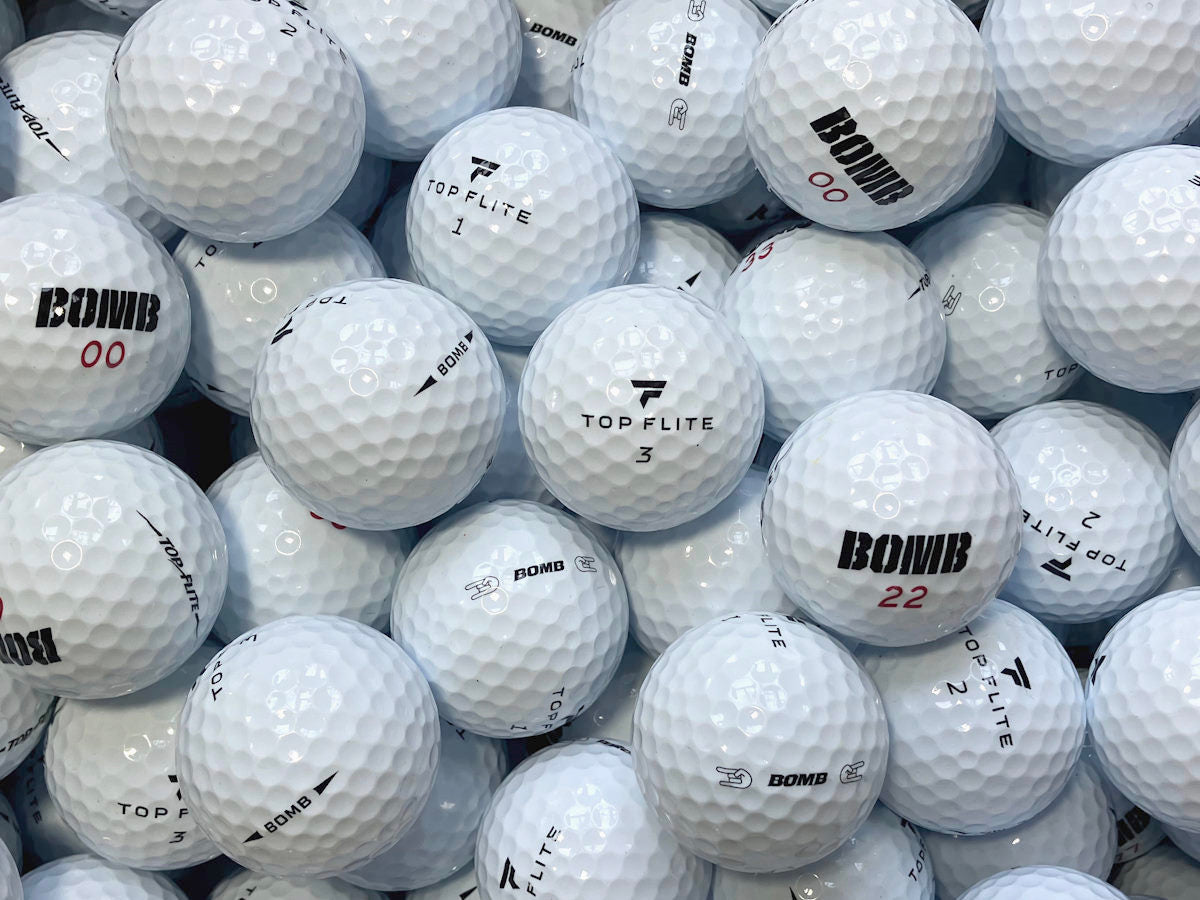 Top-Flite Bomb Lakeballs - gebrauchte Bomb Golfbälle AAAA-Qualität