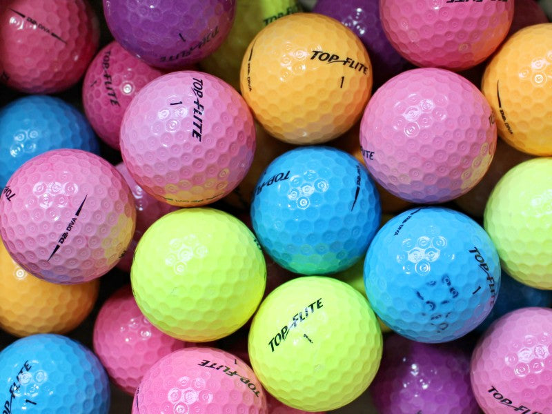 Top-Flite D2 Diva Bunt Lakeballs - gebrauchte D2 Diva Bunt Golfbälle AA/AAA-Qualität