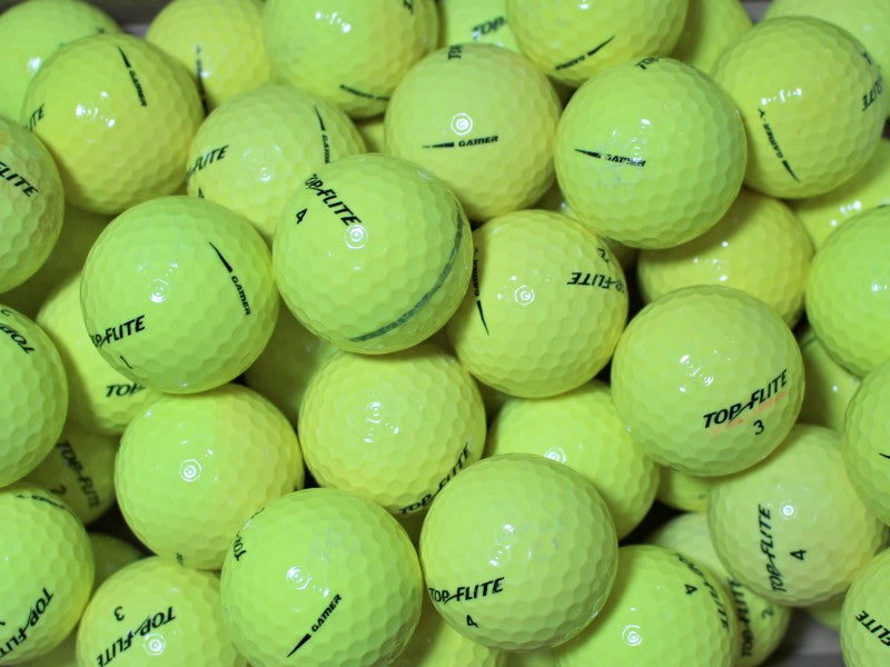 Top-Flite Gamer Gelb Lakeballs - gebrauchte Gamer Gelb Golfbälle AA/AAA-Qualität