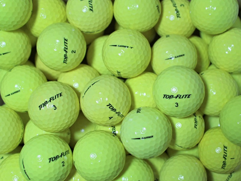 Top-Flite Gamer Gelb Lakeballs - gebrauchte Gamer Gelb Golfbälle AAAA-Qualität