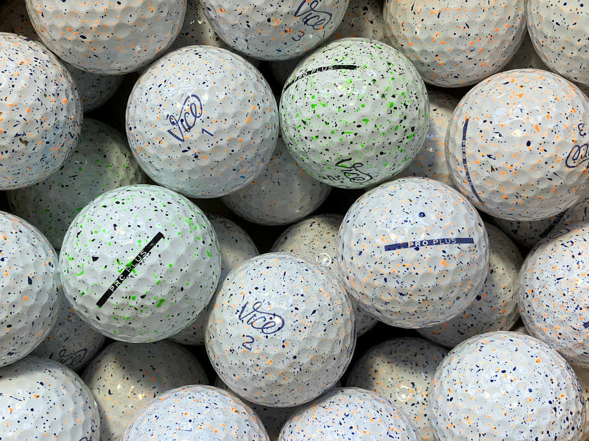 Vice Pro Plus Drip Bunt Mix Lakeballs - gebrauchte Pro Plus Golfbälle AAAA-Qualität
