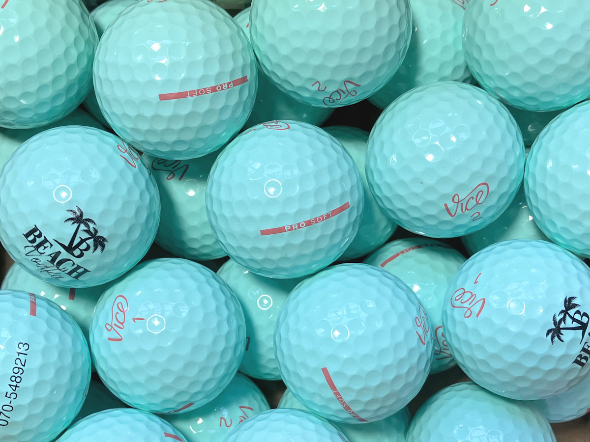 Vice Pro Soft Blue Light Lakeballs - gebrauchte Pro Soft Blue Light Golfbälle AAAA-Qualität