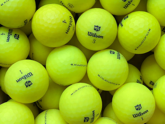 Wilson Duo Soft Matt Gelb Lakeballs - gebrauchte Duo Soft Matt Gelb Golfbälle AAAA-Qualität