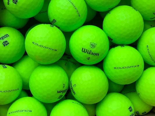 Wilson Duo Soft Matt Grün Lakeballs - gebrauchte Duo Soft Matt Grün Golfbälle AAAA-Qualität