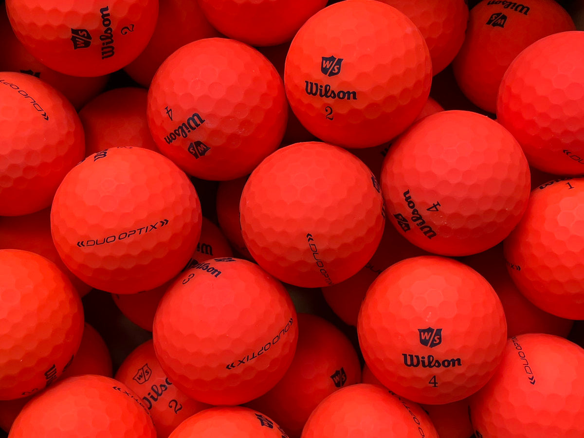 Wilson Duo Soft Matt Orange Lakeballs - gebrauchte Duo Soft Matt Orange Golfbälle AAAA-Qualität