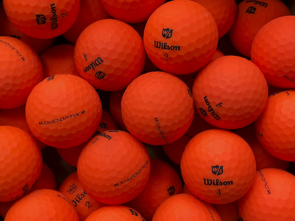 Wilson Duo Soft Matt Orange Lakeballs - gebrauchte Duo Soft Matt Orange Golfbälle AAAA-Qualität