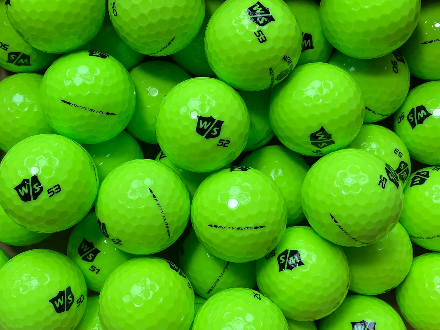 Wilson Staff Fifty Grün Lakeballs - gebrauchte Fifty Grün Golfbälle AAAA-Qualität