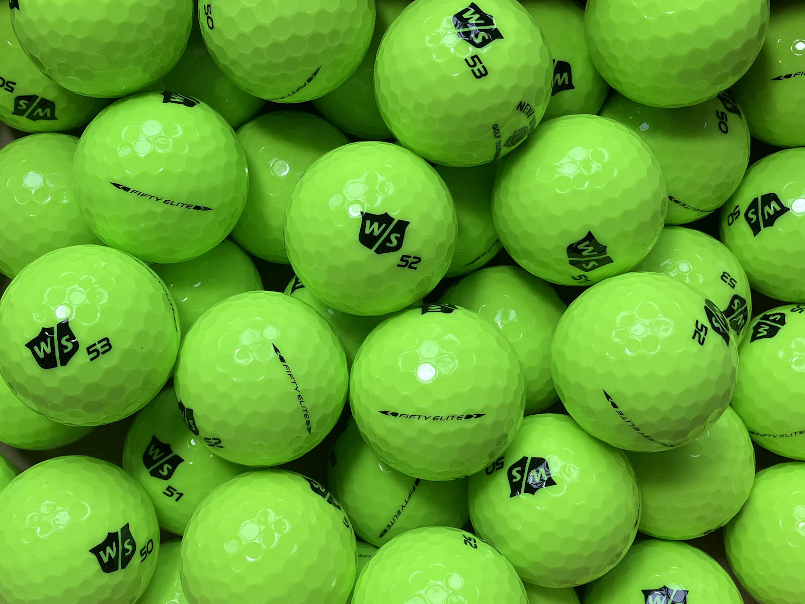 Wilson Staff Fifty Grün Lakeballs - gebrauchte Fifty Grün Golfbälle AAAA-Qualität