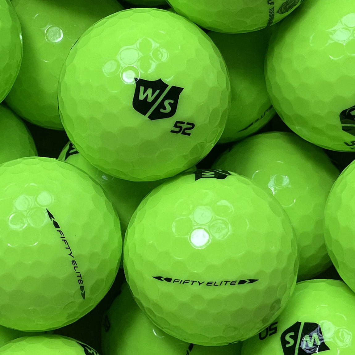 Wilson Staff Fifty Grün Lakeballs - gebrauchte Fifty Grün Golfbälle Galerie