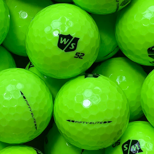 Wilson Staff Fifty Grün Lakeballs - gebrauchte Fifty Grün Golfbälle Galerie