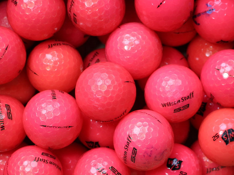 Wilson Staff Fifty Pink Lakeballs - gebrauchte Fifty Pink Golfbälle AA/AAA-Qualität