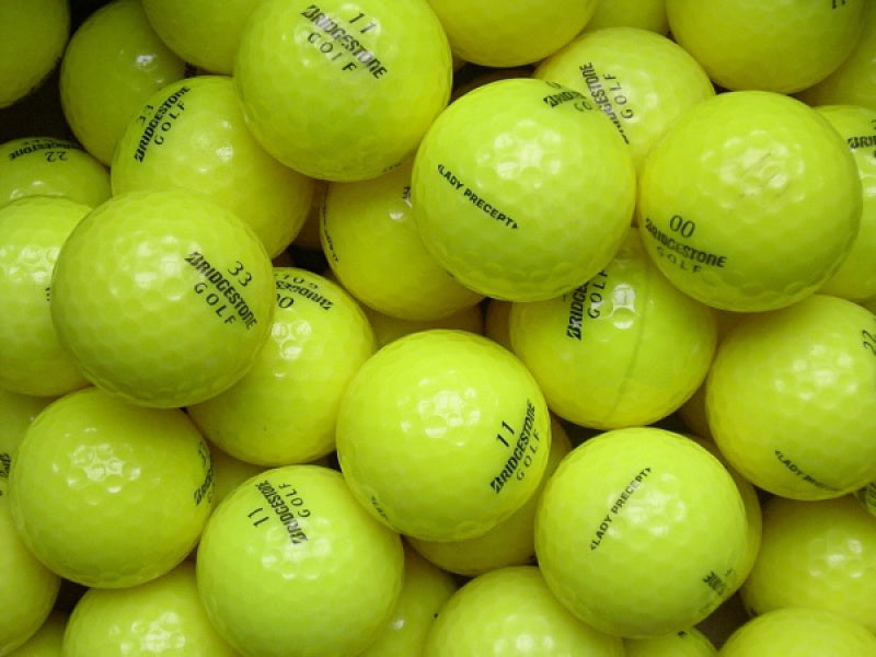Bridgestone Lady Precept Gelb Lakeballs - gebrauchte Lady Precept Gelb Golfbälle AA/AAA-Qualität
