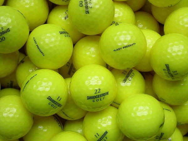 Bridgestone Lady Precept Gelb Lakeballs - gebrauchte Lady Precept Gelb Golfbälle AAAA-Qualität