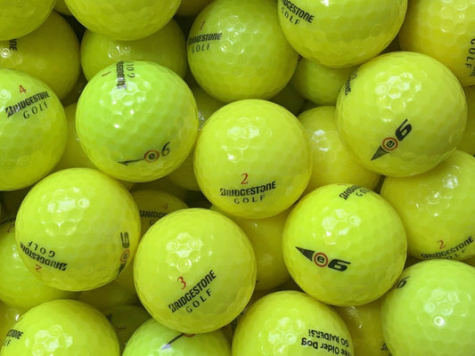 Bridgestone e6 Gelb Lakeballs - gebrauchte e6 Gelb Golfbälle AAAA-Qualität