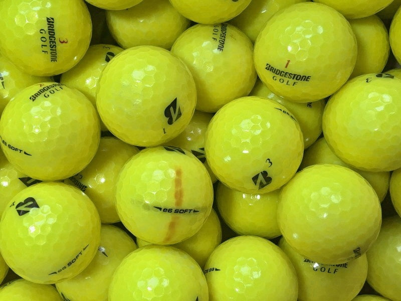  gebrauchte Bridgestone e6 Soft Gelb Golfbälle - Lakeballs in AA/AAA-Qualität