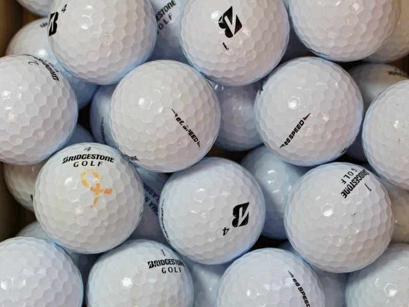  gebrauchte Bridgestone e6 Speed Golfbälle - Lakeballs in AA/AAA-Qualität