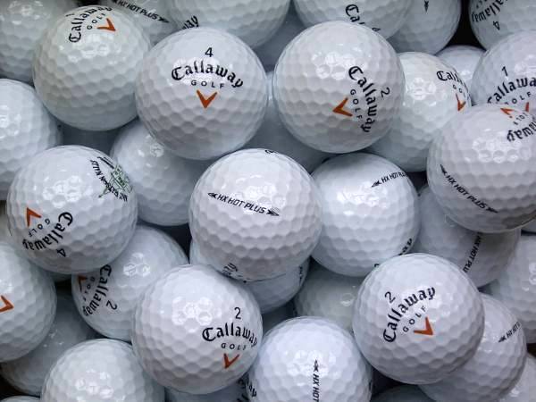 Callaway HX Hot Plus Lakeballs - gebrauchte HX Hot Plus Golfbälle AAAA-Qualität