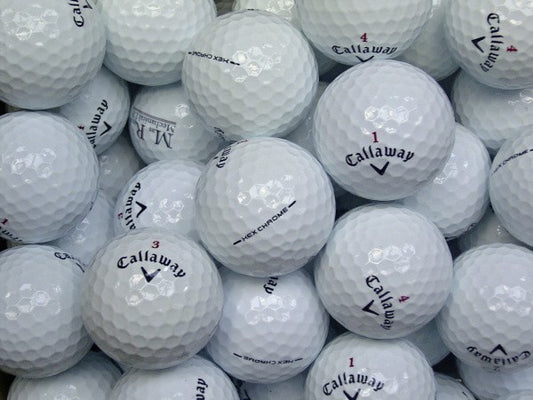 Callaway HEX Chrome Lakeballs - gebrauchte HEX Chrome Golfbälle AAAA-Qualität