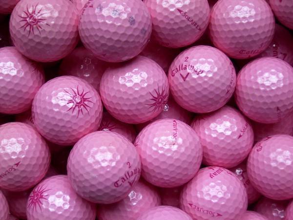 Callaway Solaire Pink Lakeballs - gebrauchte Solaire Pink Golfbälle AA/AAA-Qualität