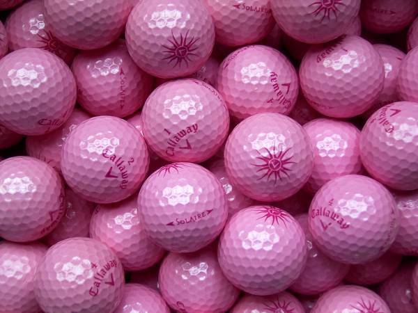 Callaway Solaire Pink Lakeballs - gebrauchte Solaire Pink Golfbälle AAAA-Qualität