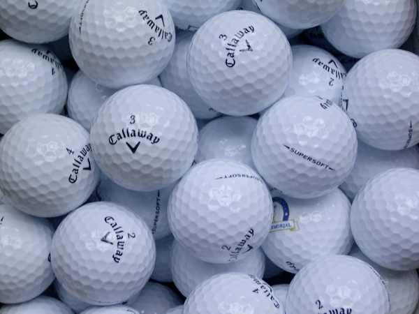 Callaway Supersoft Lakeballs - gebrauchte Supersoft Golfbälle AAAA-Qualität