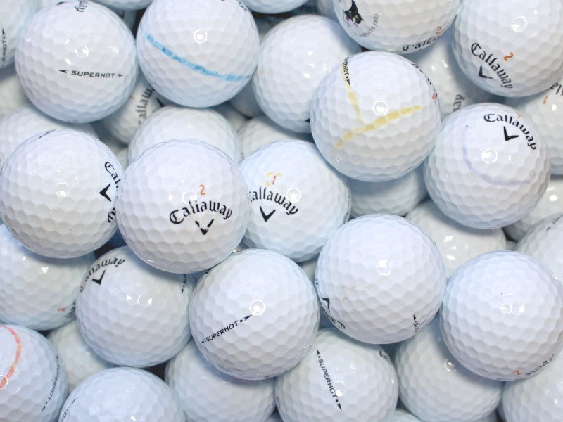 Callaway Superhot Lakeballs - gebrauchte Superhot Golfbälle AA/AAA-Qualität