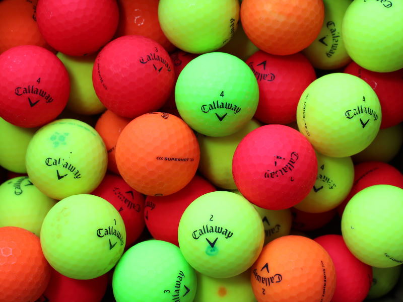 Callaway Superhot Bold Lakeballs - gebrauchte Superhot Bold Golfbälle AA/AAA-Qualität