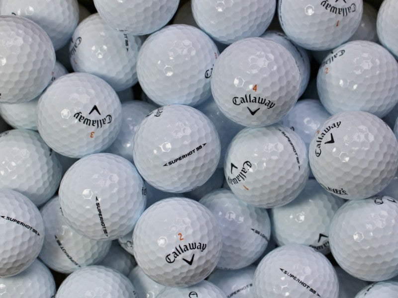 Callaway Superhot 55 Lakeballs - gebrauchte Superhot 55 Golfbälle AAAA-Qualität