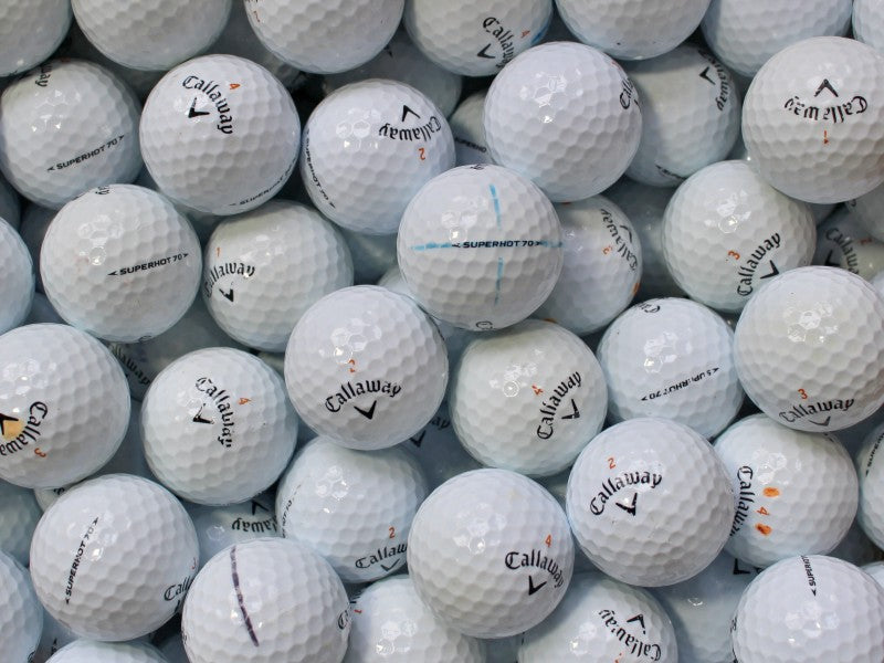 Callaway Superhot 70 Lakeballs - gebrauchte Superhot 70 Golfbälle AA/AAA-Qualität