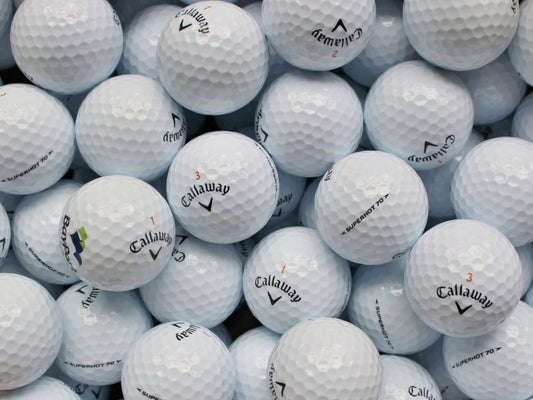 Callaway Superhot 70 Lakeballs - gebrauchte Superhot 70 Golfbälle AAAA-Qualität