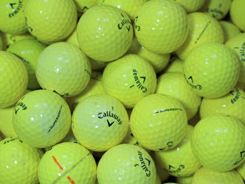 Callaway Supersoft Gelb Lakeballs - gebrauchte Supersoft Gelb Golfbälle AA/AAA-Qualität