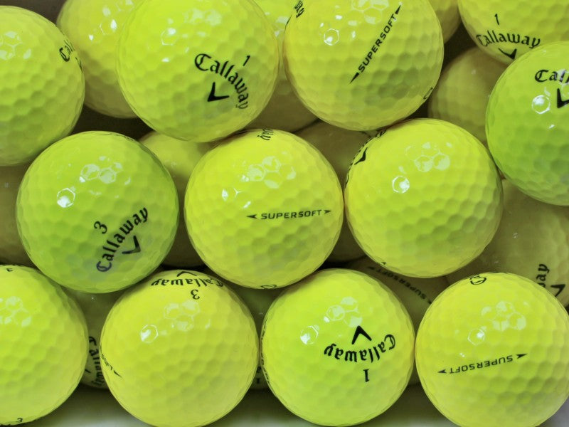Callaway Supersoft Gelb Lakeballs - gebrauchte Supersoft Gelb Golfbälle AAAA-Qualität