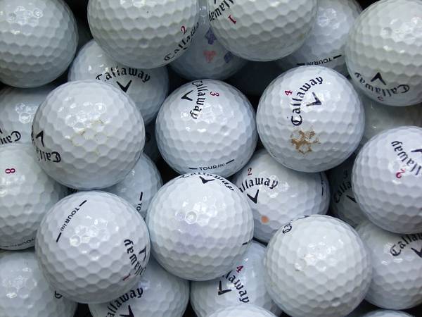 Callaway Tour iS Lakeballs - gebrauchte Tour iS Golfbälle AA/AAA-Qualität