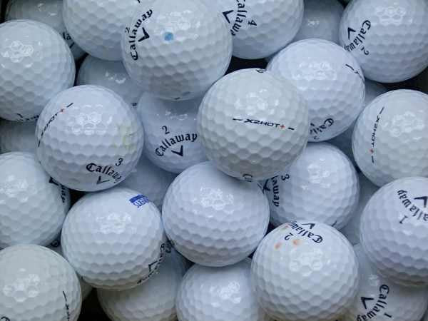 Callaway X2 Hot+ (Plus) Lakeballs - gebrauchte X2 Hot+ (Plus) Golfbälle AA/AAA-Qualität