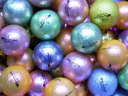 Chromax Metallic Lakeballs - gebrauchte Metallic Golfbälle AAAA-Qualität